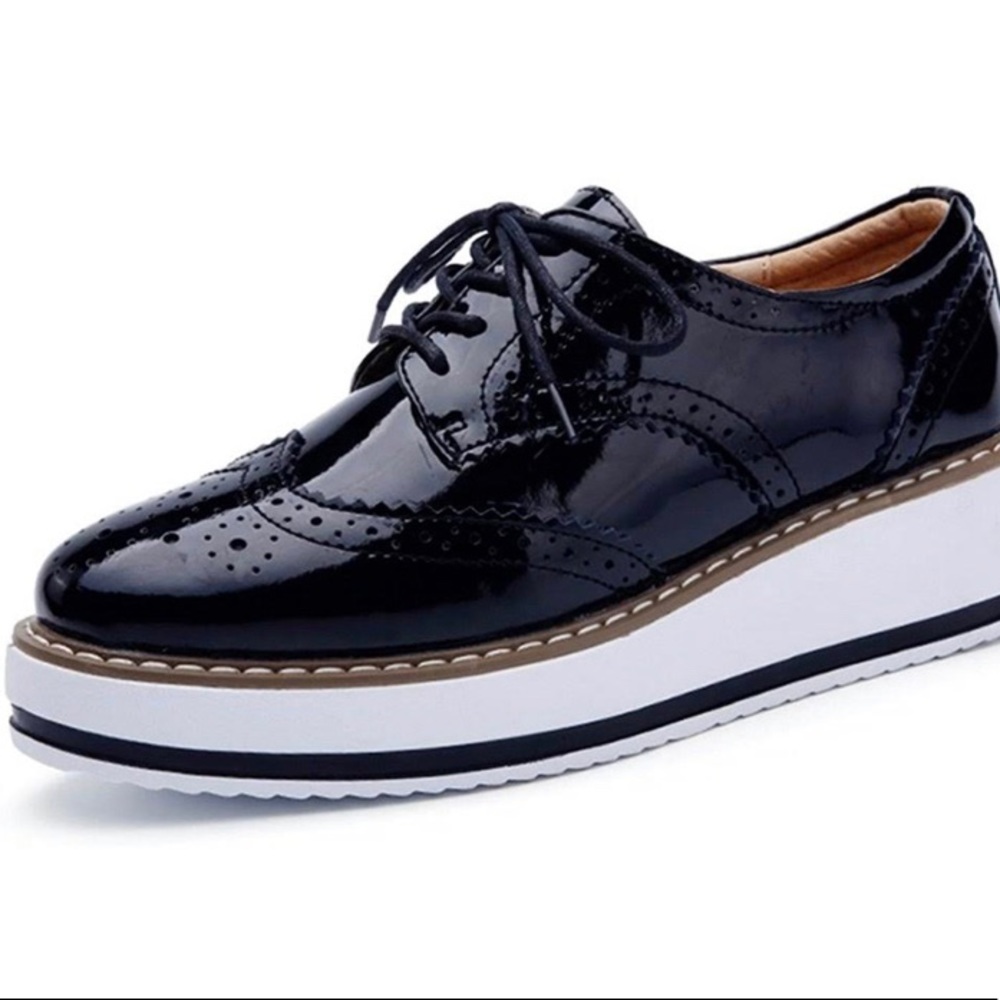 Dadawen platform Oxford shoes